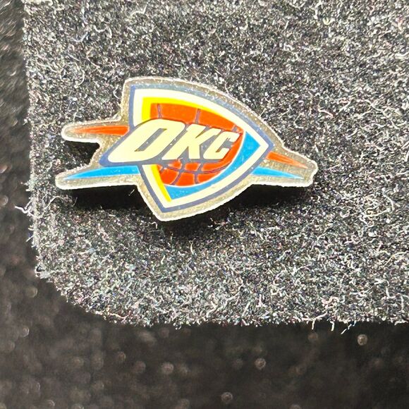 NBA Oklahoma City Thunder Post Earrings - Picture 2 of 3